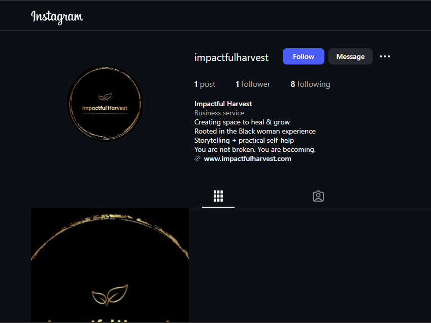 Impactful Harvest - Instagram
